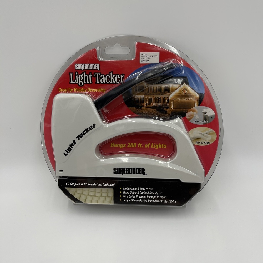 Christmas Light Tacker Surebonder Hangs 200ft